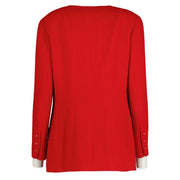 Shop 100% authentic second-hand Chanel Vintage Red Tweed Jacket - Size FR 40 on Labellov.com
