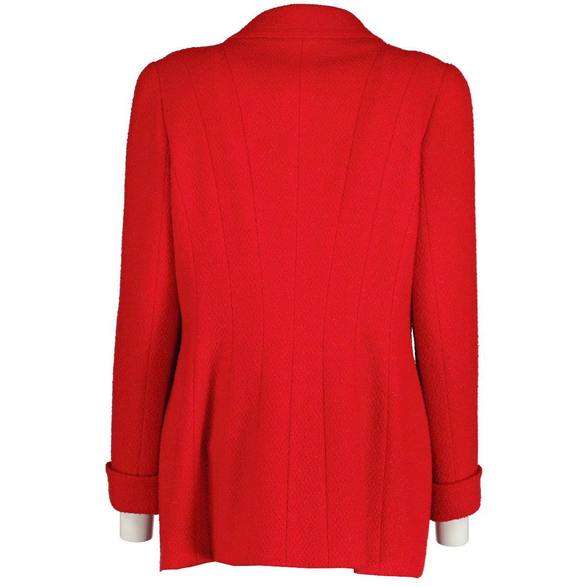 Shop 100% authentic second-hand Chanel 95A Red Glitter Tweed Jacket in FR42 on Labellov.com