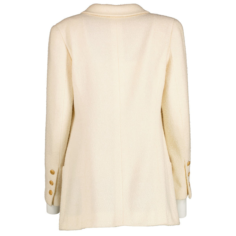 Shop 100% authentic second-hand Chanel 96C Cream Tweed Jacket - Size FR 40 on Labellov.com