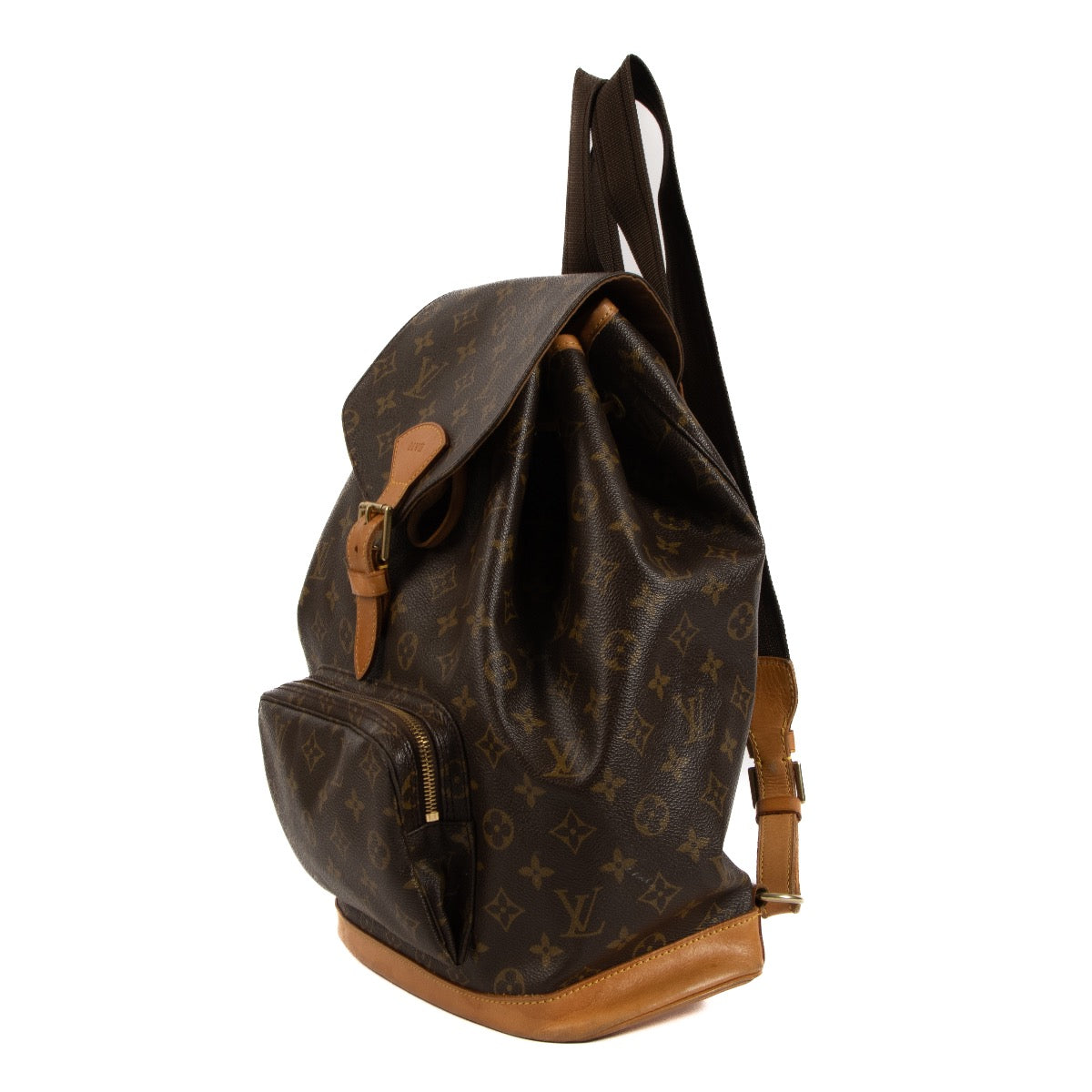 Shop safe online at Labellov in Antwerp, Brussels and Knokke this 100% authentic second hand Louis Vuitton Monogram Montsouris GM Backpack