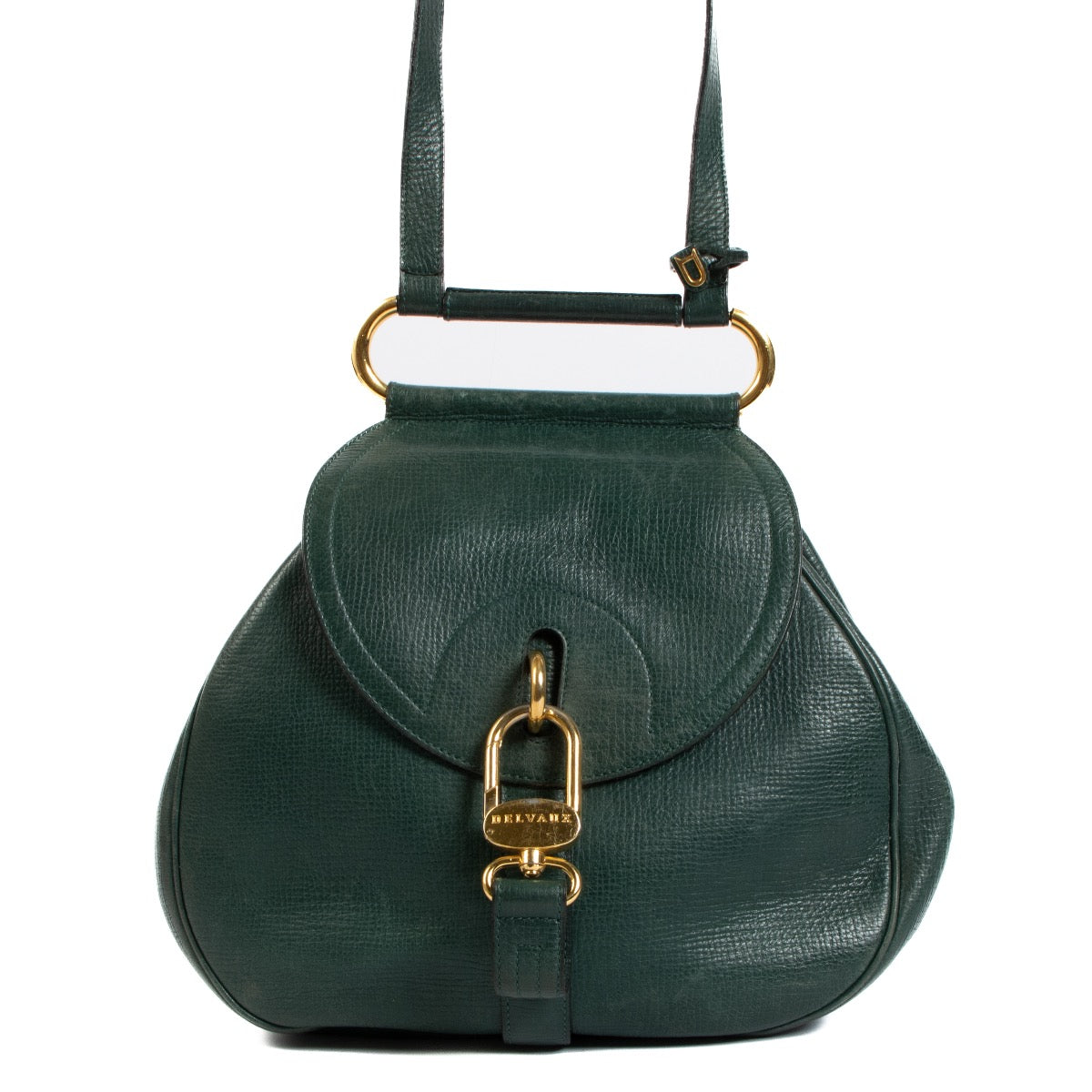 shop 100% authentic second hand Delvaux Green Cerceau Bag on Labellov.com