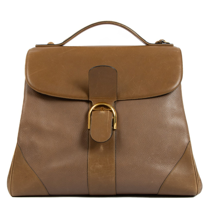 Delvaux Brillant L'XXL Vintage Bicolor Leather