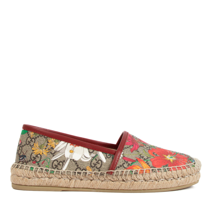 Gucci GG Flora Espadrille Slippers