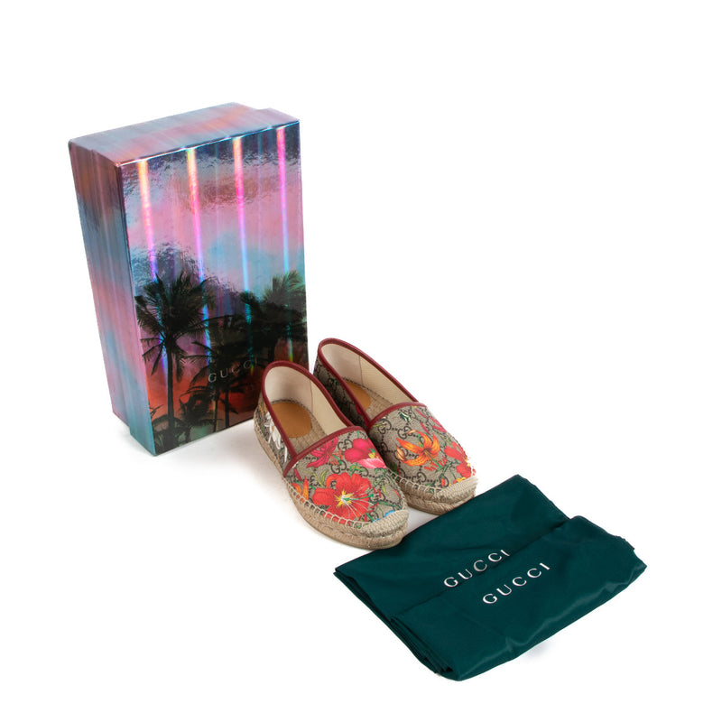 Gucci GG Flora Espadrille Slippers for the best price at Labellov secondhand luxury in Antwerp