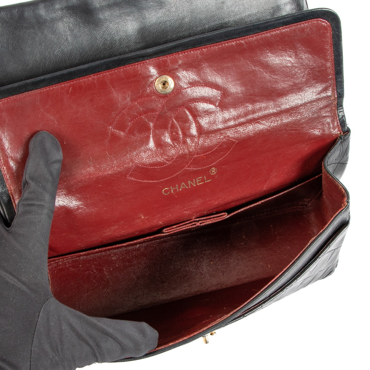 Chanel 1980s Black Medium Classic Flap Bag