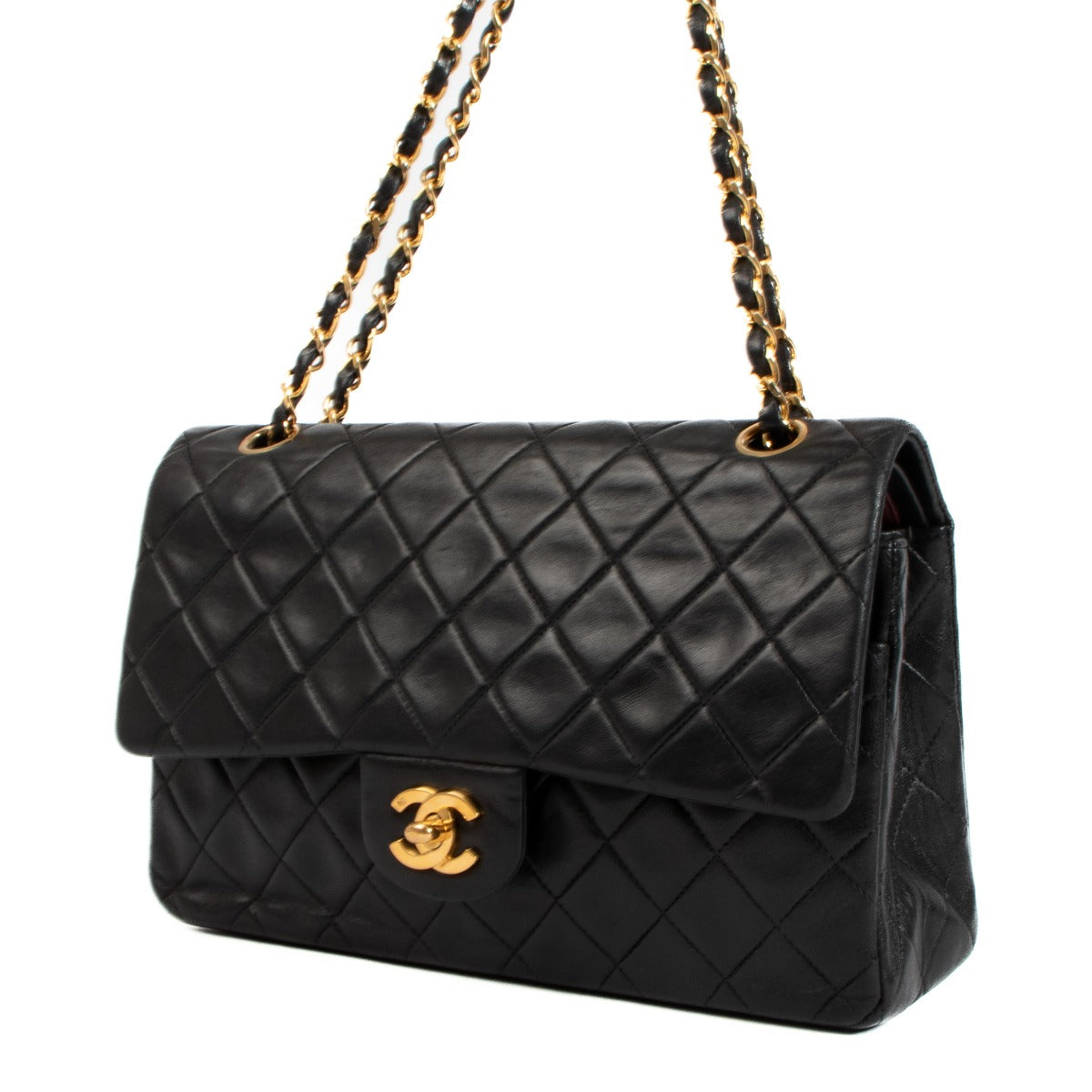 shop 100% authentic second hand Chanel Black Medium Classic Flap Bag on Labellov.com