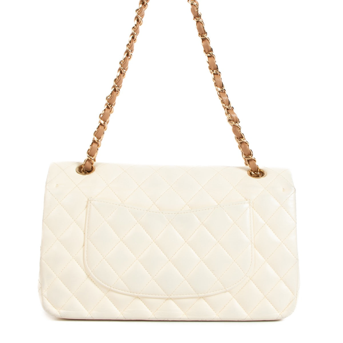shop 100% authentic second hand Chanel White Classic Flap Bag on Labellov.com