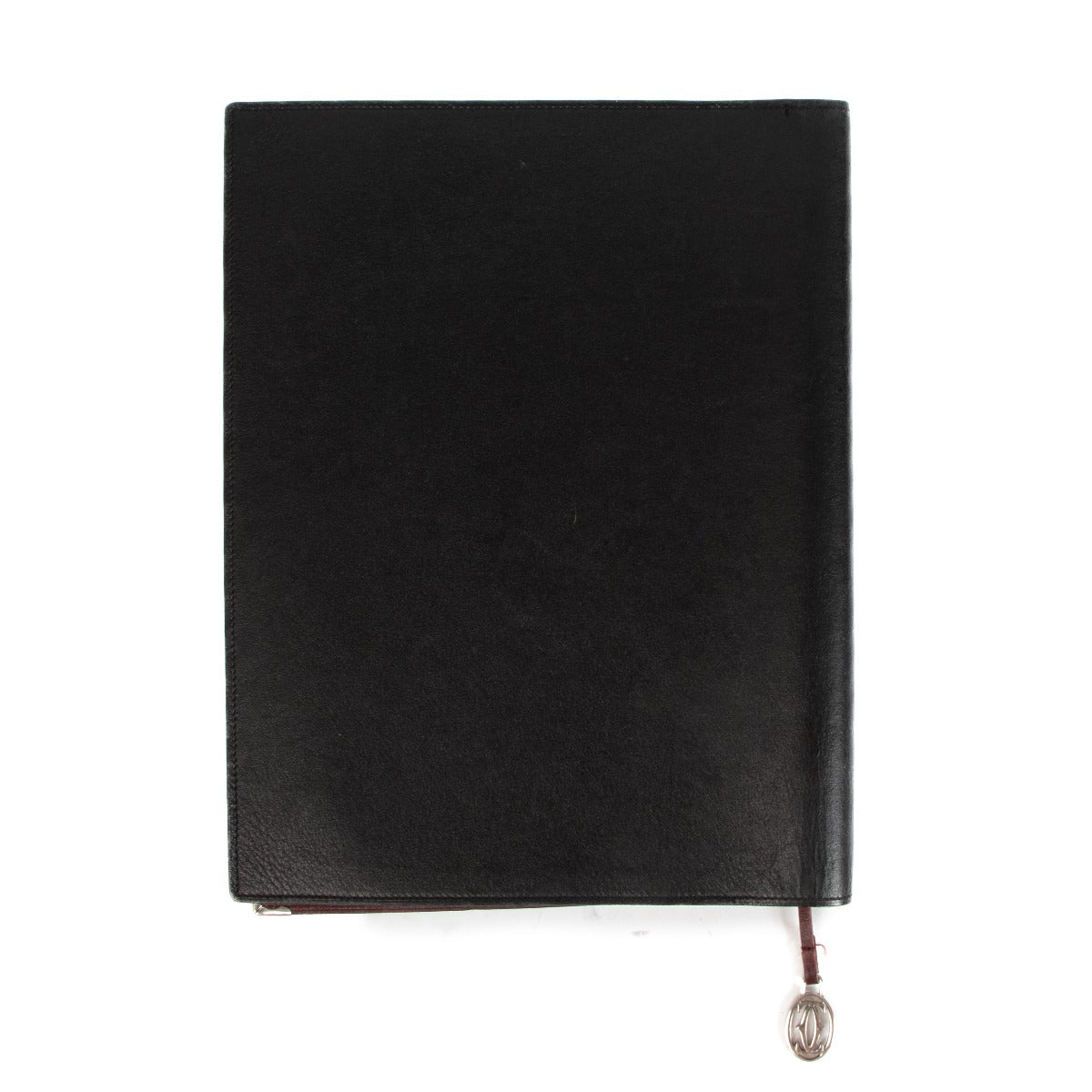 Shop safe online at Labellov in Antwerp, Brussels and Knokke this 100% authentic second hand Cartier Black Leather Agenda Cover