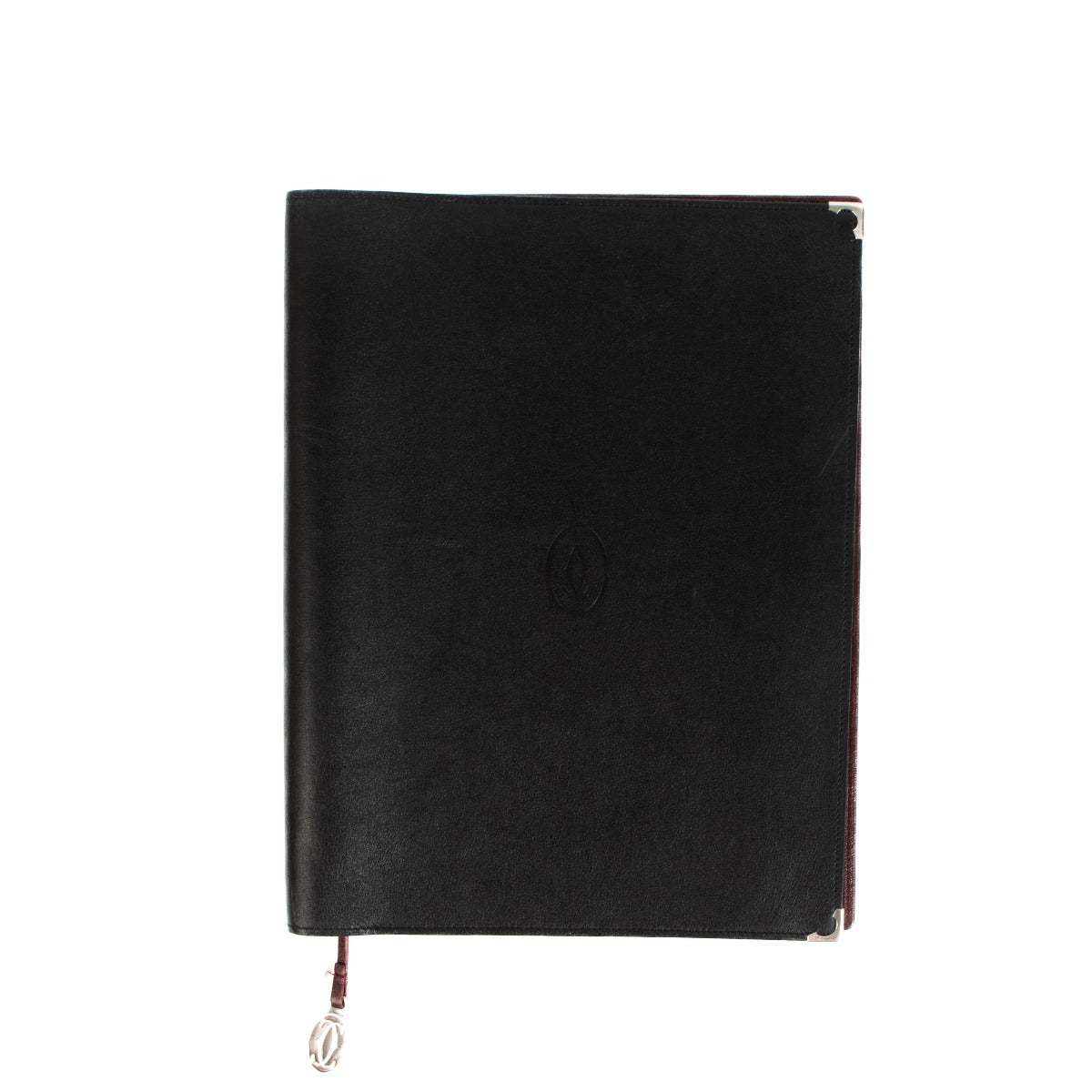 Shop safe online at Labellov in Antwerp, Brussels and Knokke this 100% authentic second hand Cartier Black Leather Agenda Cover