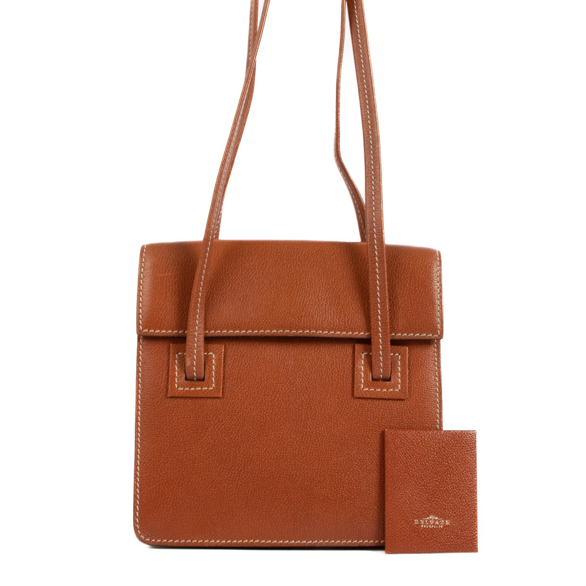 Shop safe online at Labellov in Antwerp, Brussels and Knokke this 100% authentic second hand Delvaux Cognac Shoulder bag
