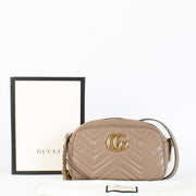 Authentic second-hand Gucci Taupe GG Marmont Camera Bag on labellov.com