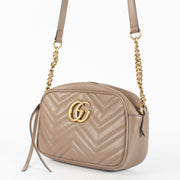 Authentic second-hand Gucci Taupe GG Marmont Camera Bag on labellov.com