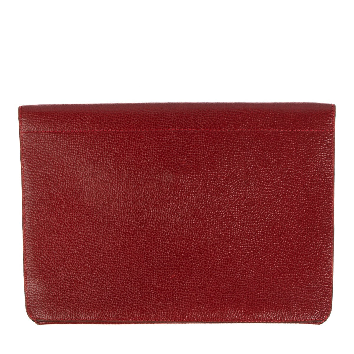 shop 100% authentic second hand Delvaux Red Leather Envelope Clutch on Labellov.com