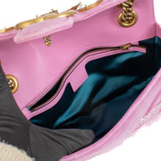 Shop safe online at Labellov in Antwerp, Brussels and Knokke this 100% authentic second hand Gucci Violet Roseate Velvet Crystals Small GG Marmont Bag
