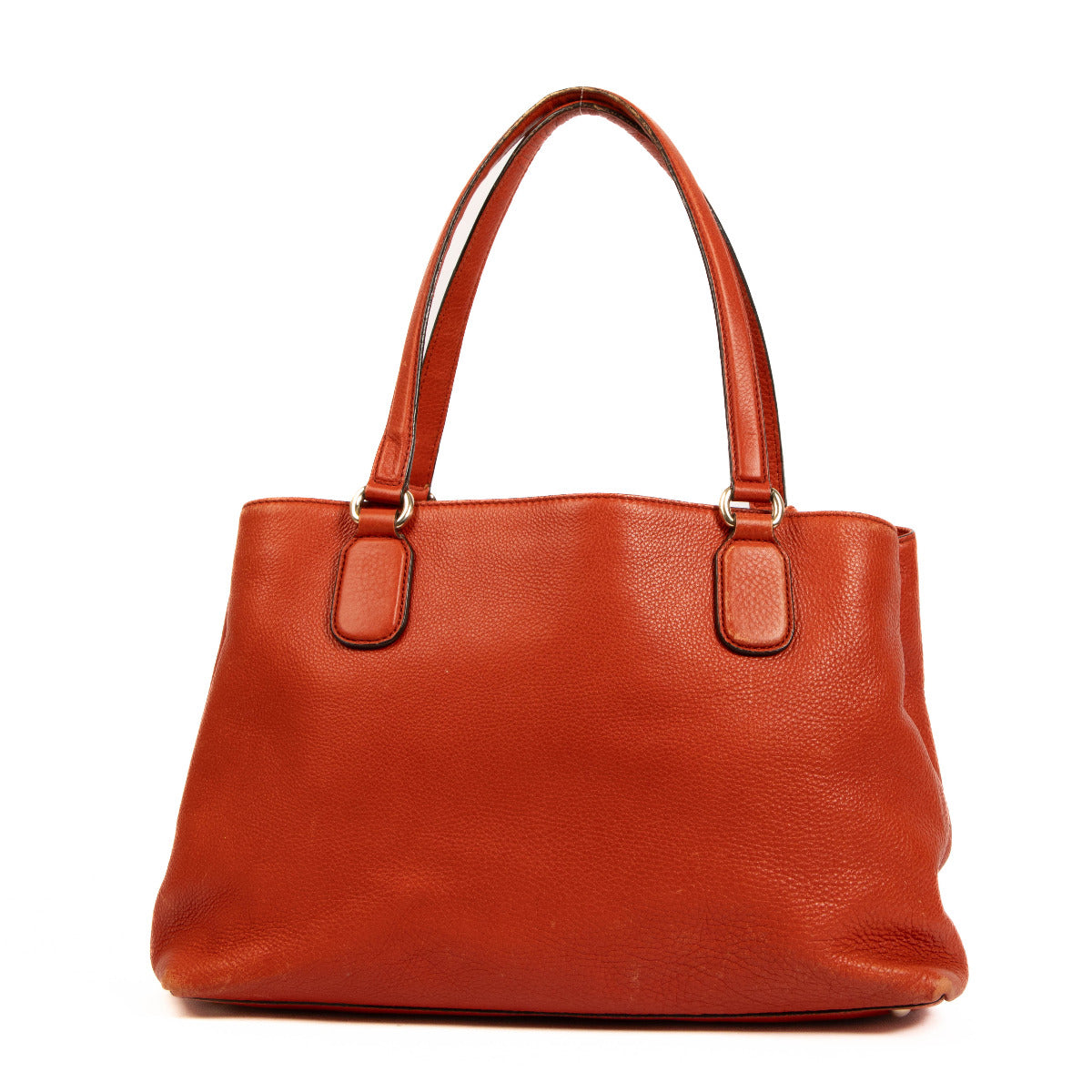 Gucci Red Leather Soho Shoulder Bag for the best price at Labellov secondhand luxury in Antwerp