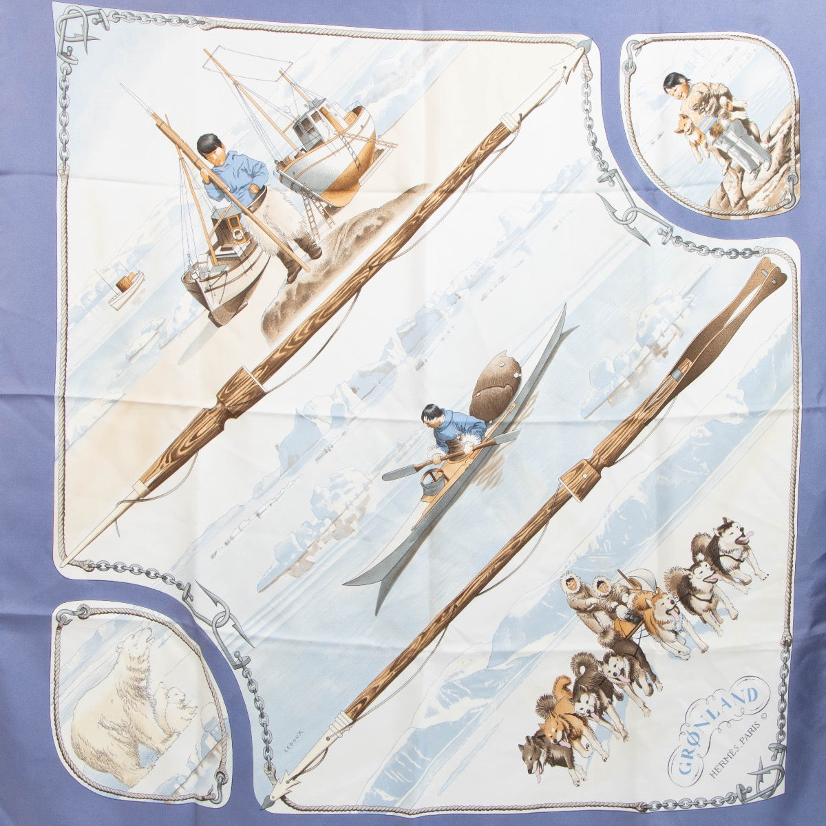 shop 100% authentic second hand Hermès Silk Gronland Scarf on Labellov.com