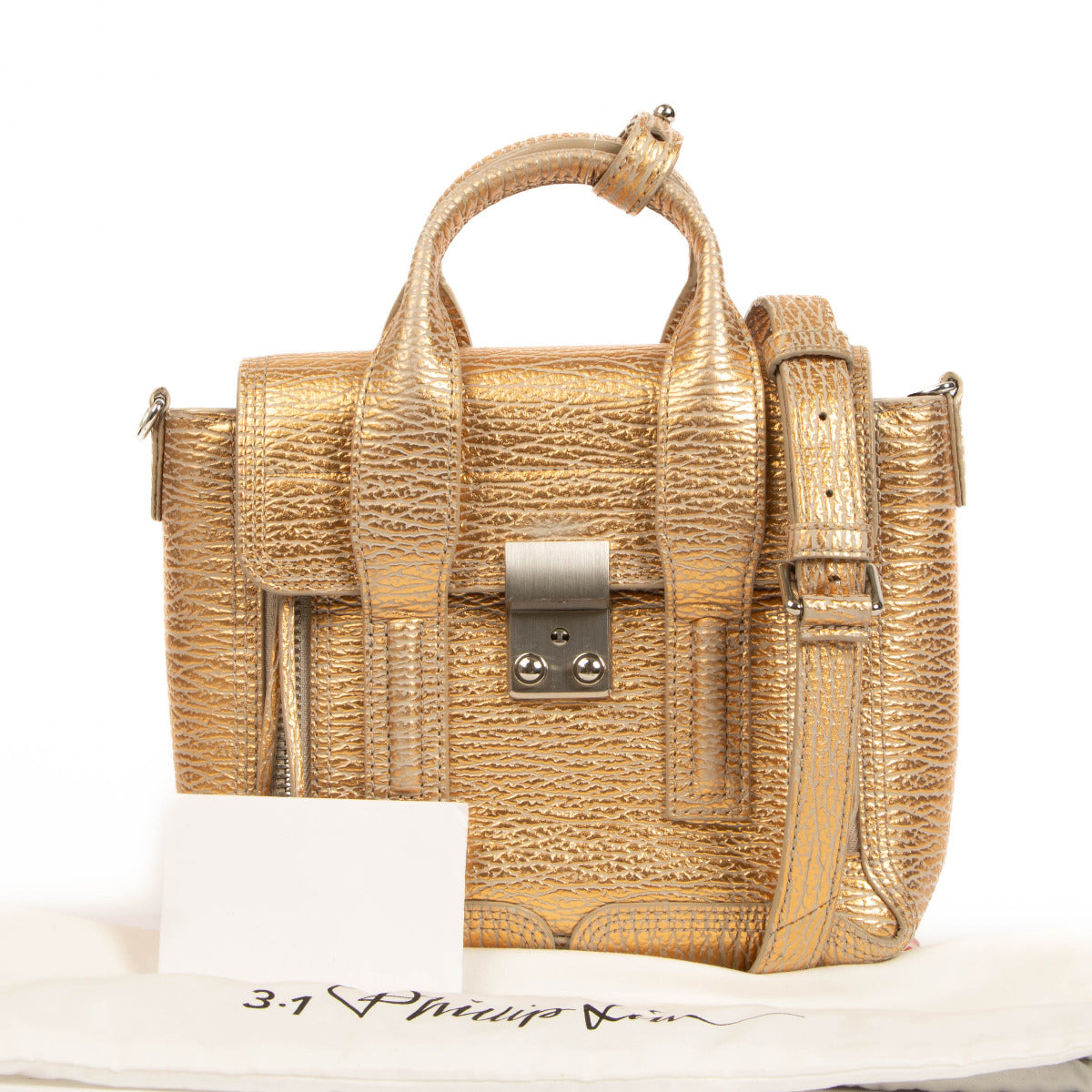 3.1 Phillip Lim Pashli Mini Rose Gold Schoudertas