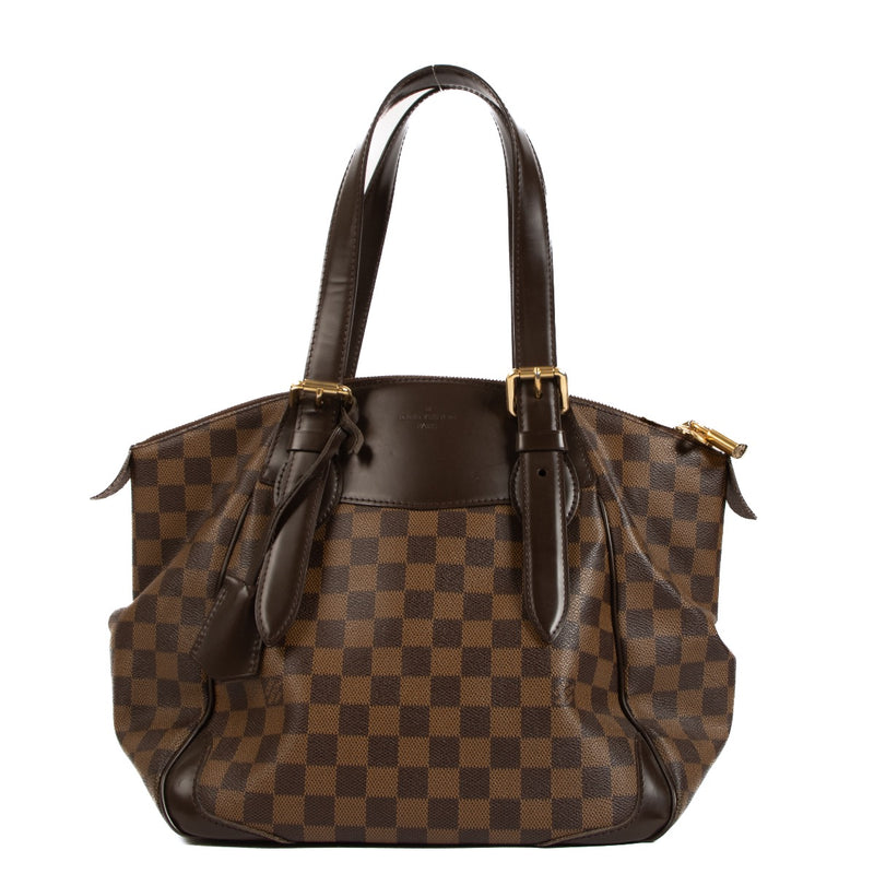 Shop safe online at Labellov in Antwerp, Brussels and Knokke this 100% authentic second hand Louis Vuitton Damier Ebene Canvas Verona MM Shoulder Bag