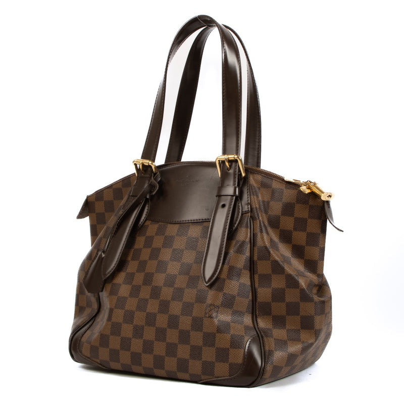 Shop safe online at Labellov in Antwerp, Brussels and Knokke this 100% authentic second hand Louis Vuitton Damier Ebene Canvas Verona MM Shoulder Bag
