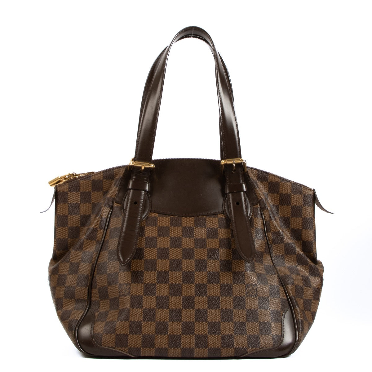Shop safe online at Labellov in Antwerp, Brussels and Knokke this 100% authentic second hand Louis Vuitton Damier Ebene Canvas Verona MM Shoulder Bag