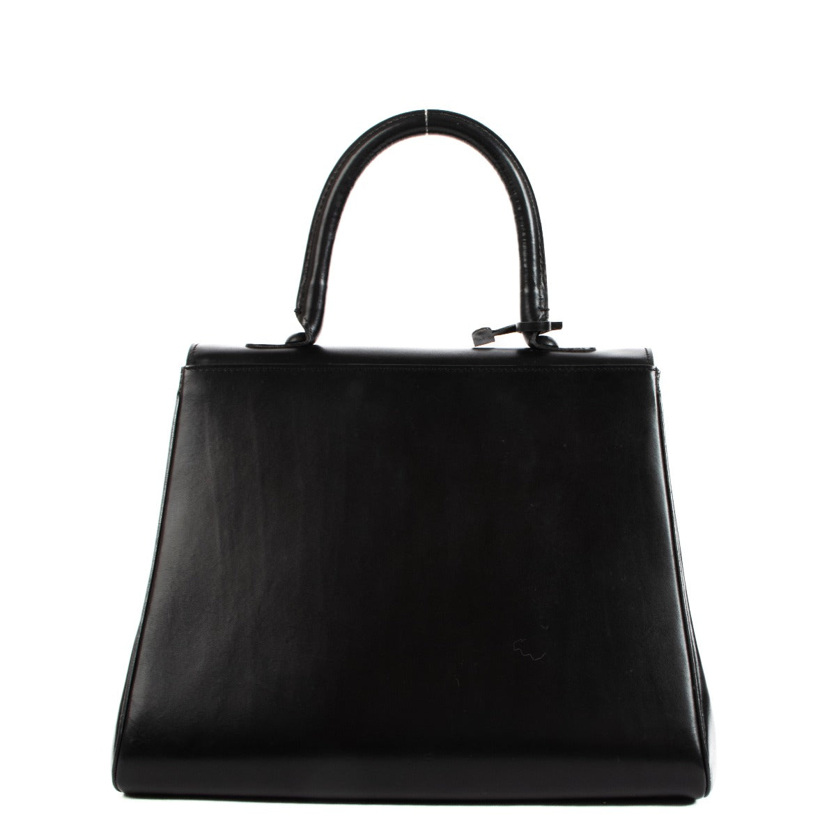 Delvaux 1970s Brillant MM Black Box Calf