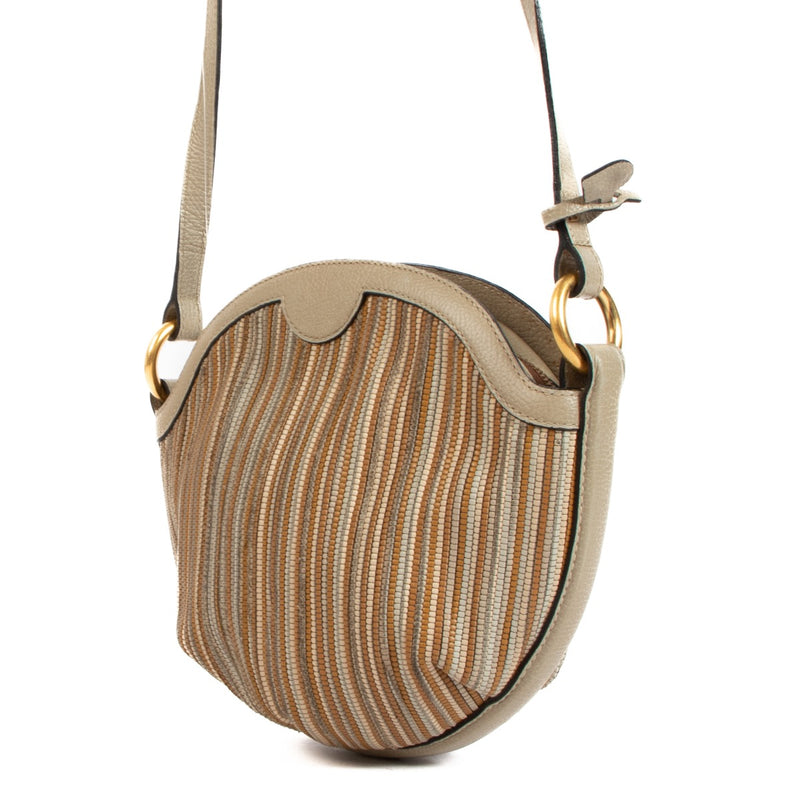 shop 100% authentic second hand Delvaux Beige Toile De Cuir Shoulder Bag on Labellov.com