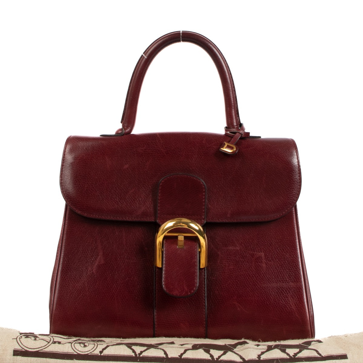shop 100% authentic second hand Delvaux Burgundy Brillant MM on Labellov.com
