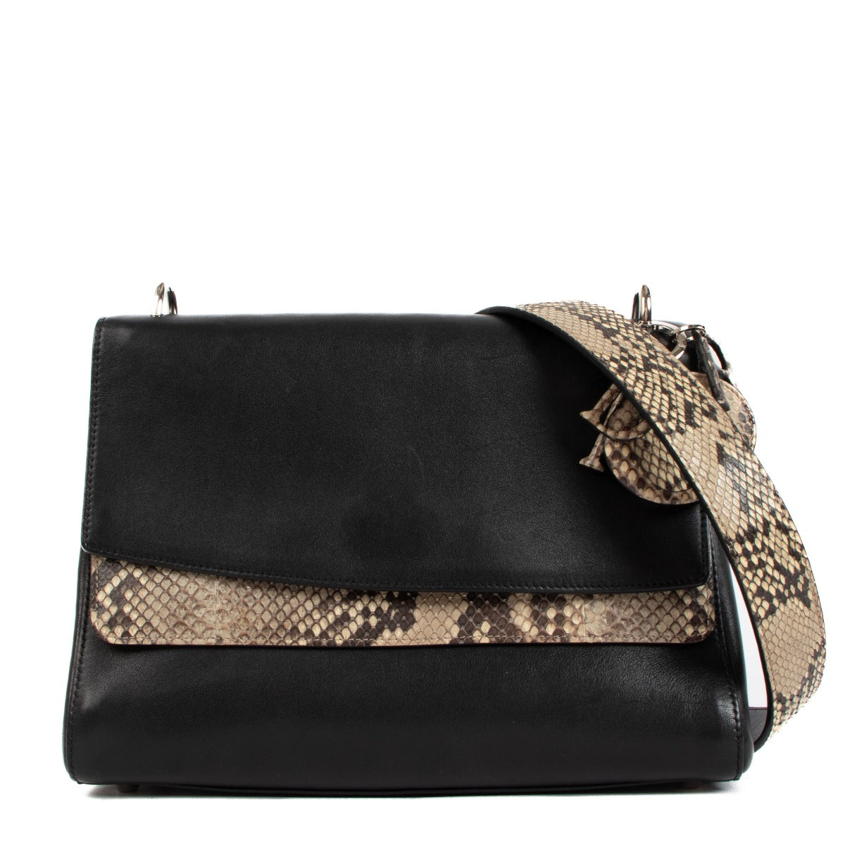 Christian Dior Be Dior Double Flap Python Bag