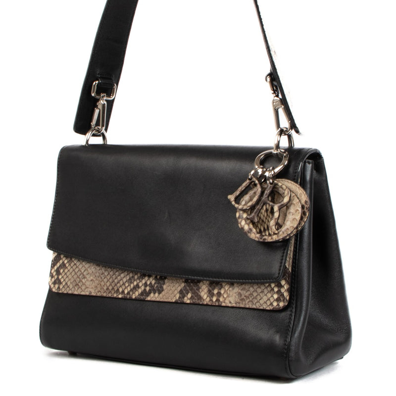 shop 100% authentic second hand Christian Dior Be Dior Double Flap Python Bag on Labellov.com