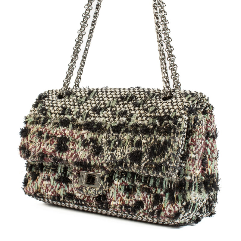 Chanel Multicolor Tweed Medium 2.55 Bag