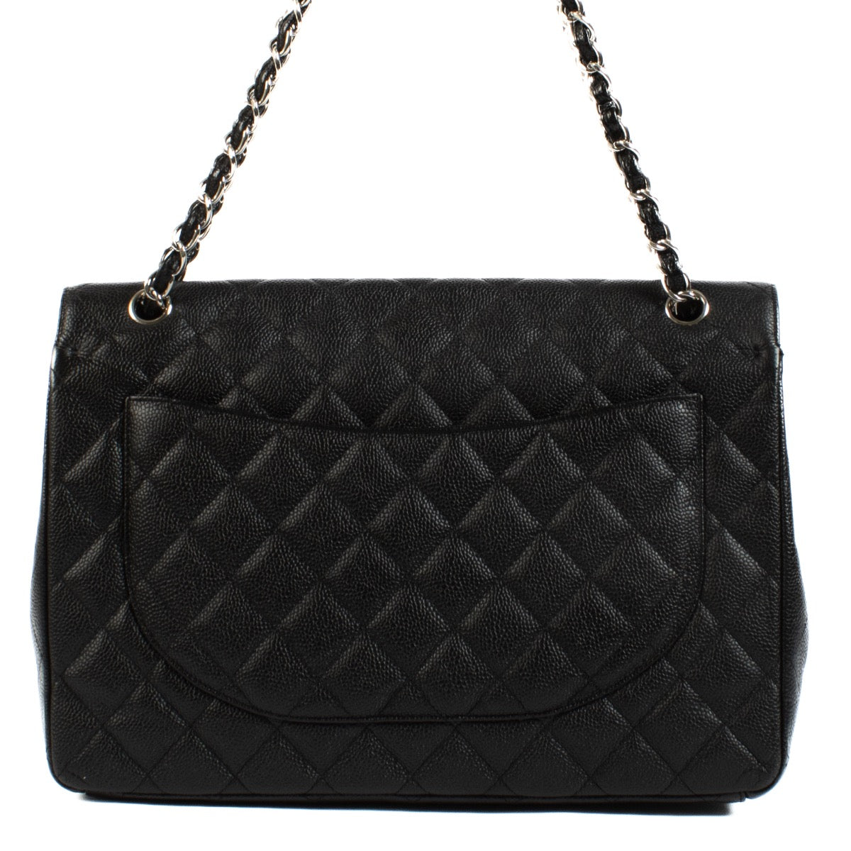 shop 100% authentic second hand Chanel Black Caviar Maxi Classic Single Flap Bag on Labellov.com