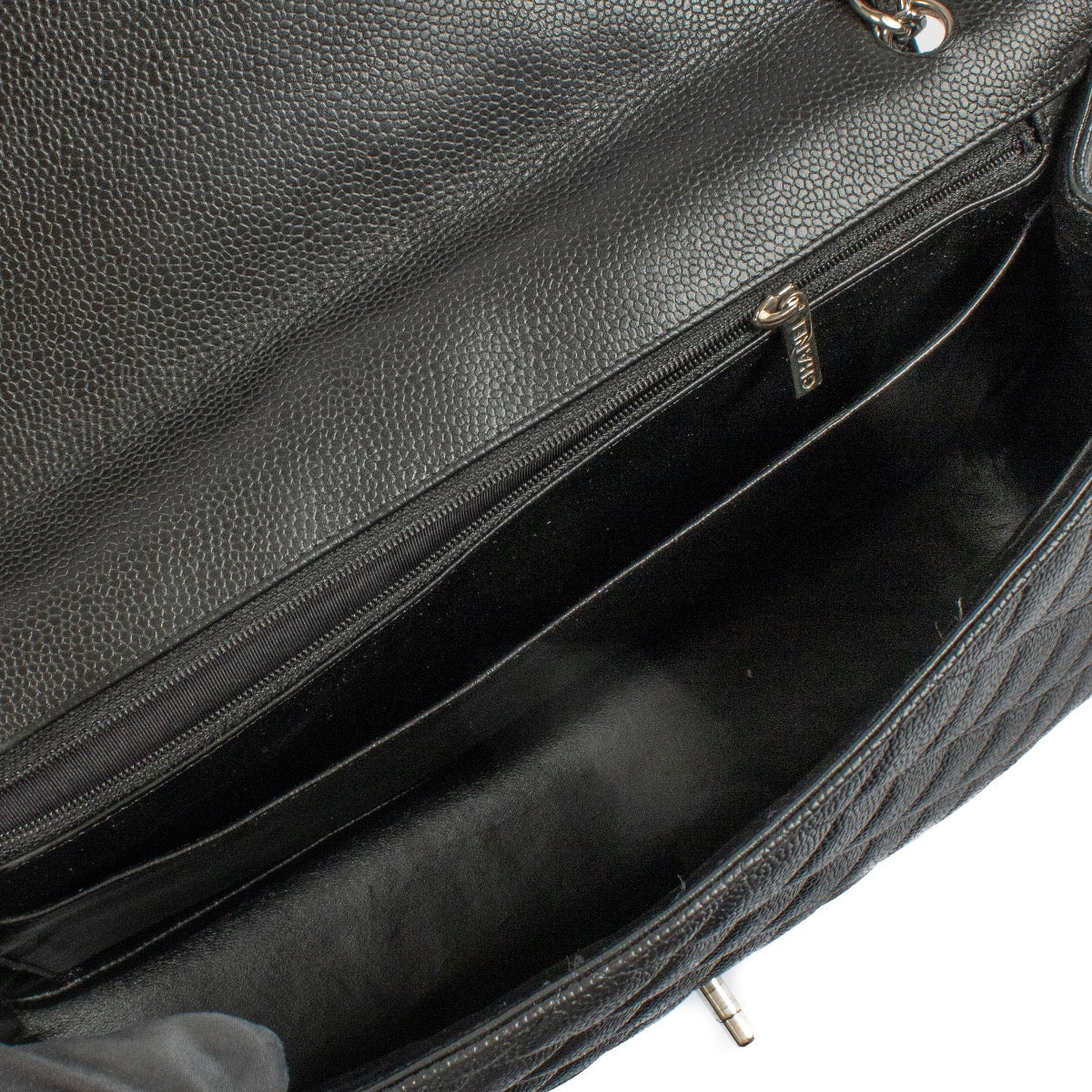 shop 100% authentic second hand Chanel Black Caviar Maxi Classic Single Flap Bag on Labellov.com