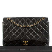 Shop authentic second hand vintage Chanel Black Lambskin Maxi Classic Bag