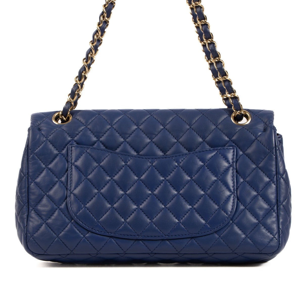 Shop safe online at Labellov in Antwerp, Brussels and Knokke this 100% Chanel Blue Quilted Leather Limited Edition Valentine's Day Charm Classic Bag