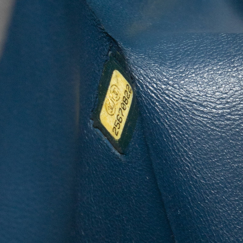 Chanel Navy Lambskin Medium Classic 11.12 Bag