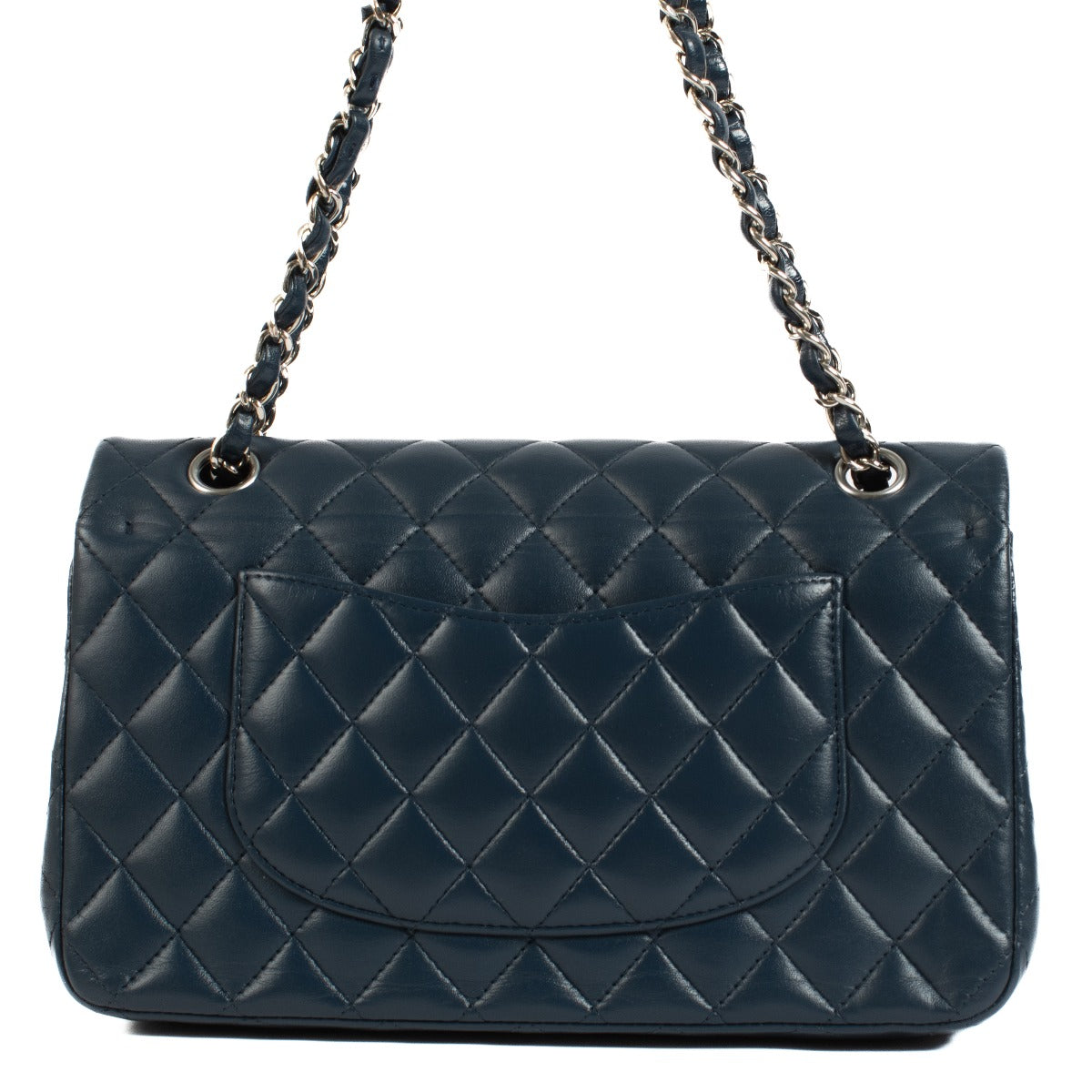 Chanel Navy Lambskin Medium Classic 11.12 Bag