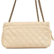 Shop safe online at Labellov in Antwerp, Brussels and Knokke this 100% authentic second hand Chanel Cream Quilted Leather Flap Bag