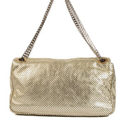 Chanel 2.55 Gold Perforated Drill Metallic Flap Bag