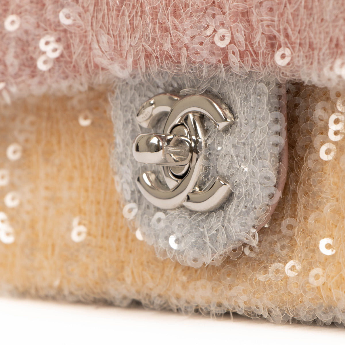 Chanel 18S Waterfall Sequin Mini Classic Bag