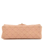 Shop safe online at Labellov in Antwerp, Brussels and Knokke this 100% authentic second hand Chanel Pink Tweed Medium 2.55 Reissue