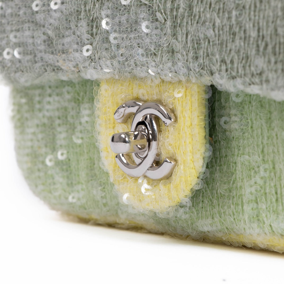 Chanel 18S Waterfall Sequin Mini Classic Tas
