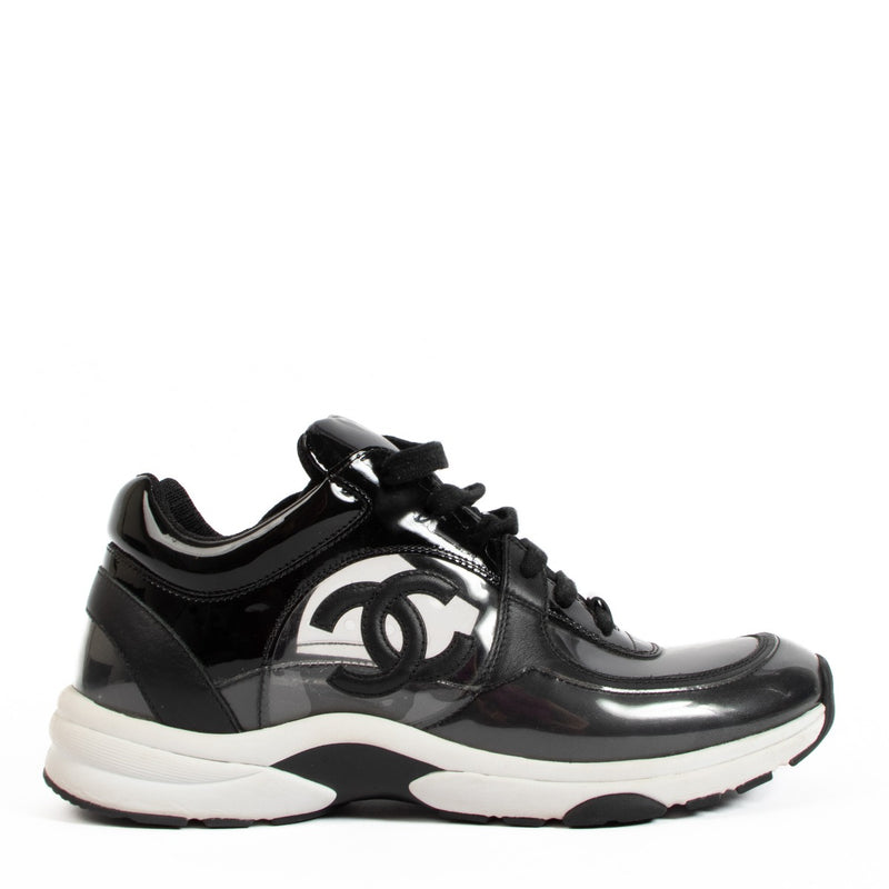 Chanel 18S Black PVC Transparant Sneakers