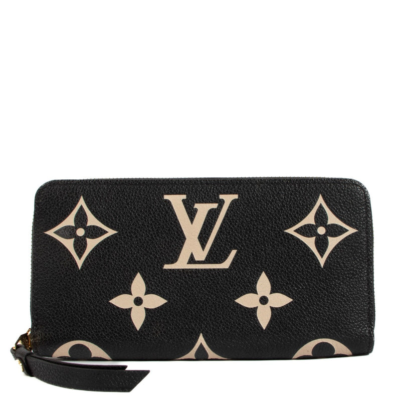 Louis Vuitton Zippy Portemonnee Tweekleurig Monogram Empreinte