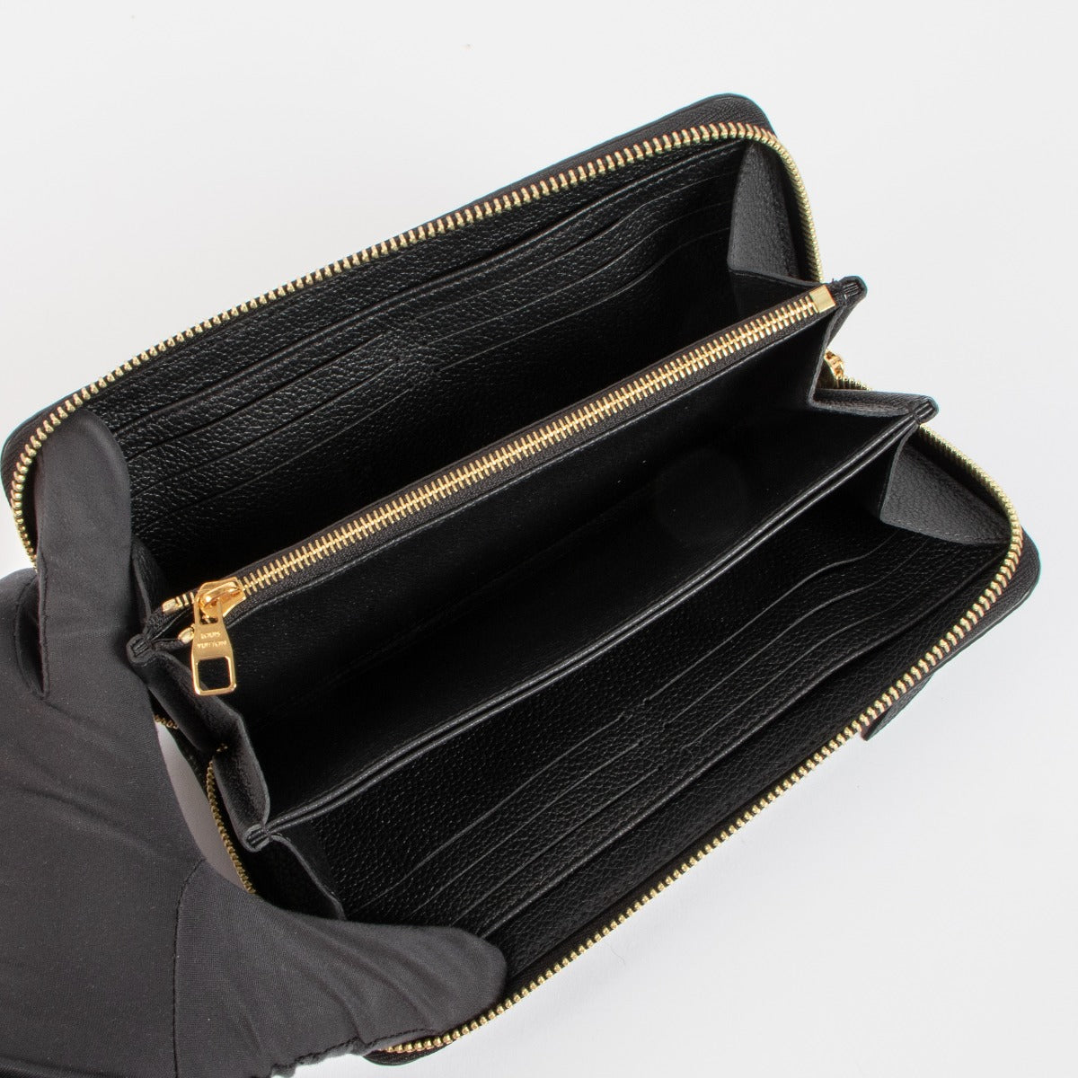 Portefeuille Zippy Louis Vuitton en cuir Monogram Empreinte Bicolore