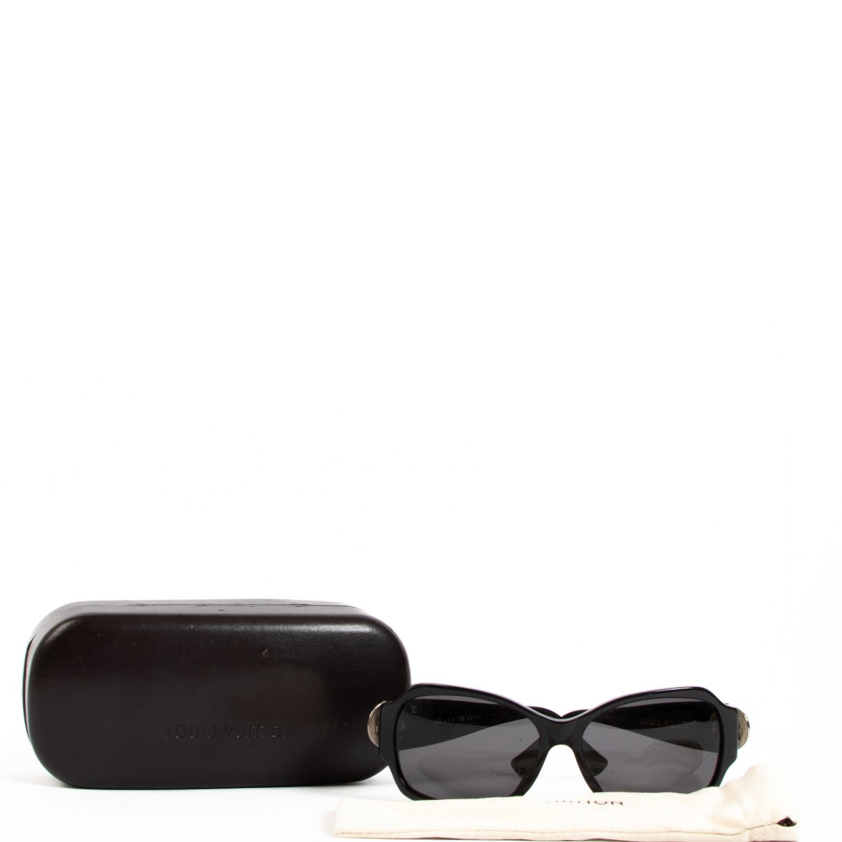 Lunettes de soleil Louis Vuitton Ursula noires à cristaux