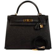 Hermès 2015 Kelly 32 Black Epsom