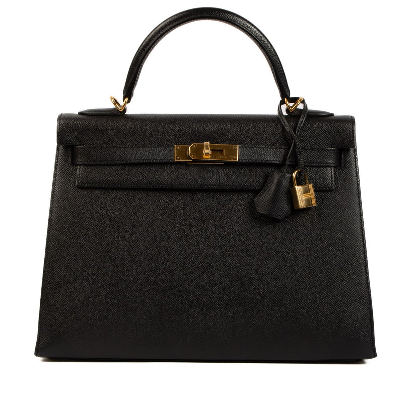 Hermès 2015 Kelly 32 Black Epsom