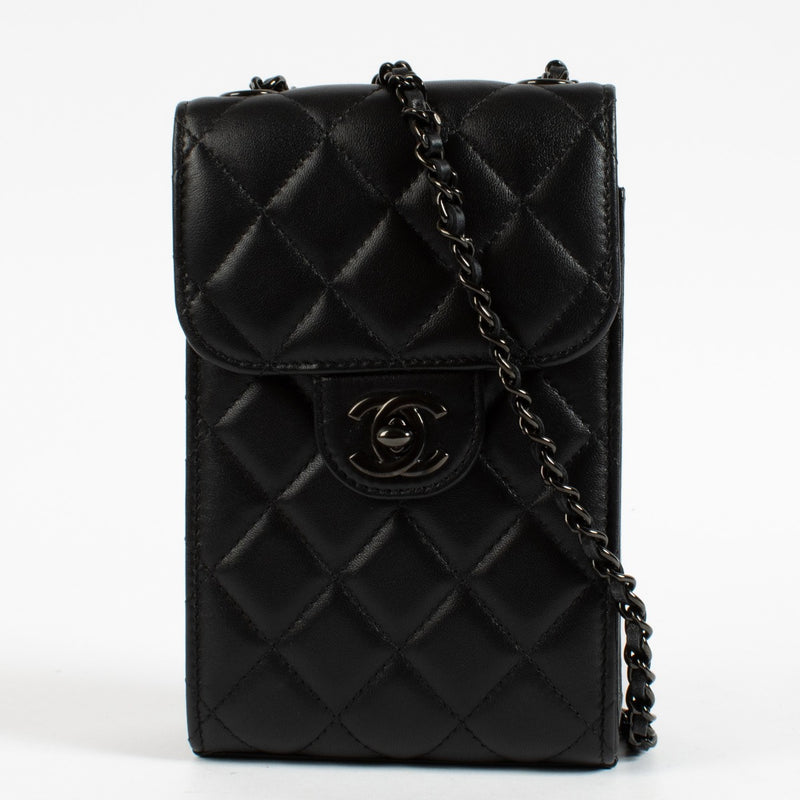 Chanel So Black Telefoonhoesje met Klep