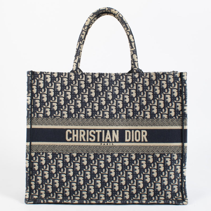 Authentic pre-loved Christian Dior Blue Oblique Large Book Tote on Labellov.com