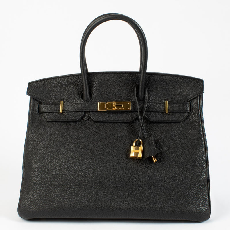 2012 Hermès Birkin 35 Black Togo GHW